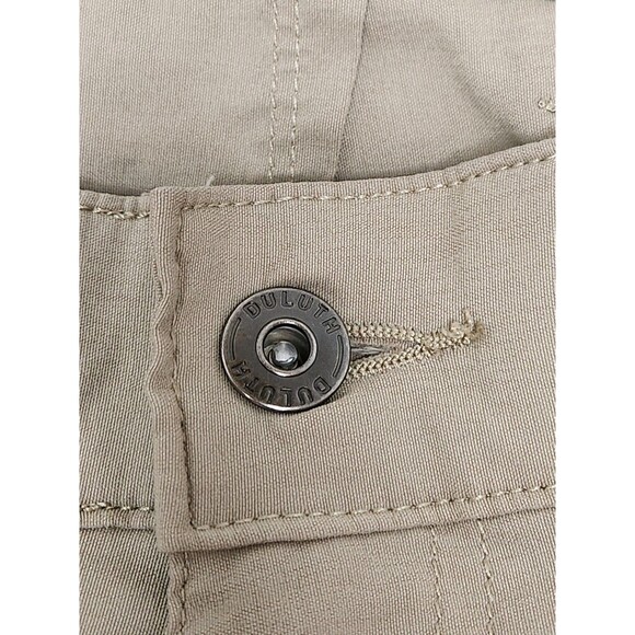 Duluth Flex Dry‎ On The Fly Shorts Men's 36 Beige Standard Fit 11" Cargo Stretch - Picture 5 of 6